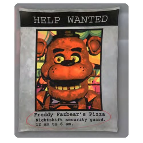 Five Nights at Freddy's Help Wanted Ad Fleece Blanket